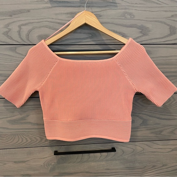 Endless Rose Peach Rosy Crop Top - Picture 1 of 6